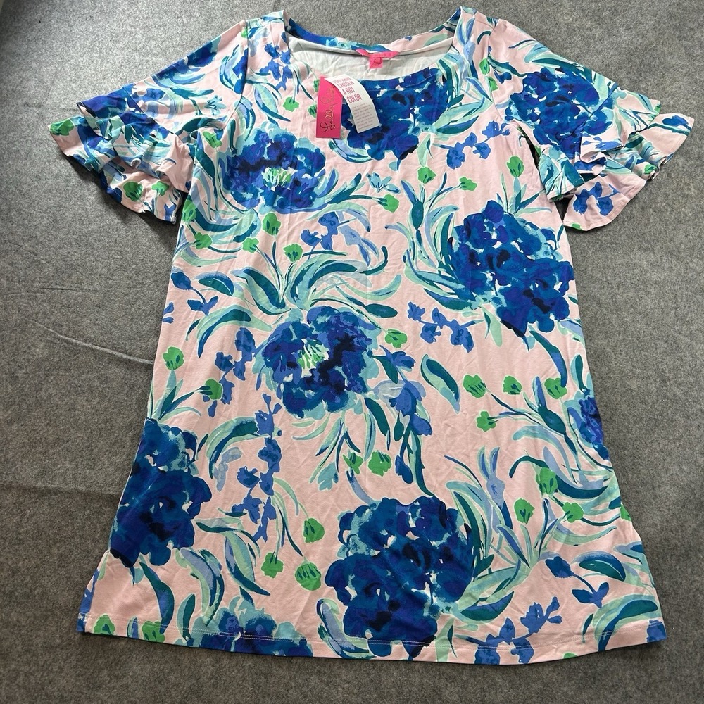 Lilly Pulitzer Dress Womens XL Lula Tropical Sweet Pea Multicolor Floral Beach